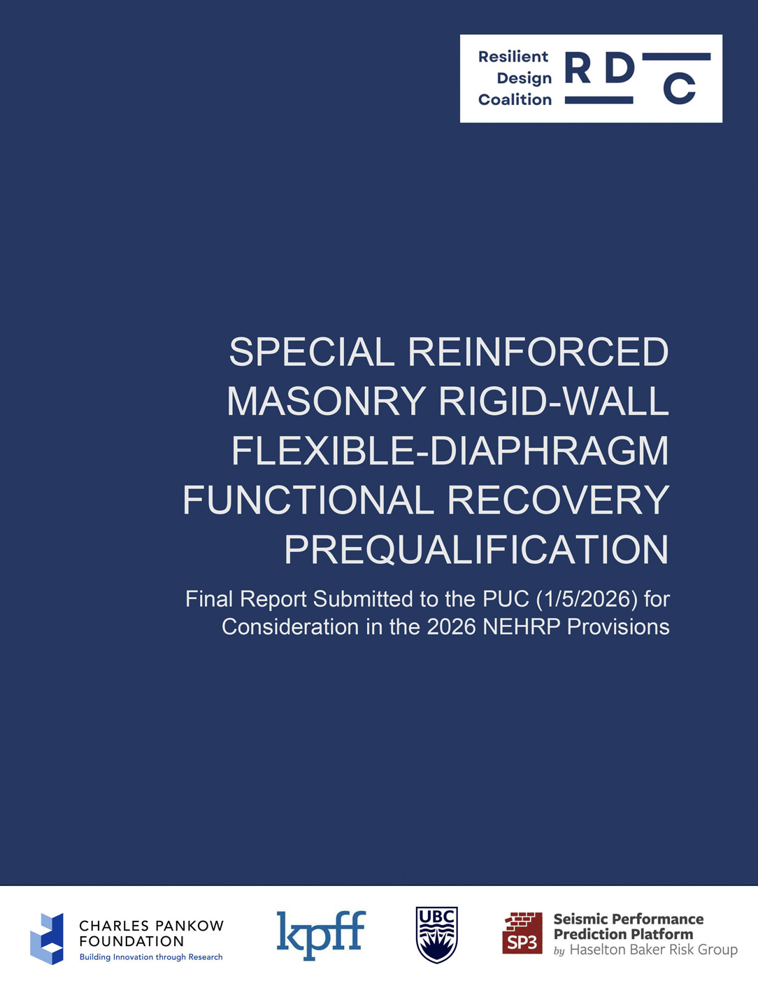 Special Reinforced Masonry Rigid-Wall Flexible-Diaphragm report cover