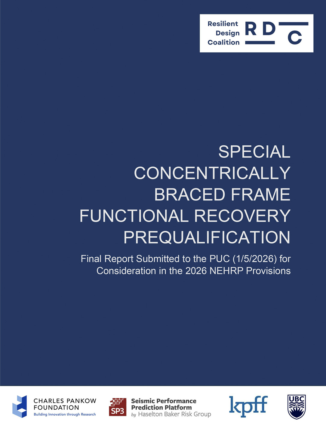 Special Concentrically Braced Frame report cover